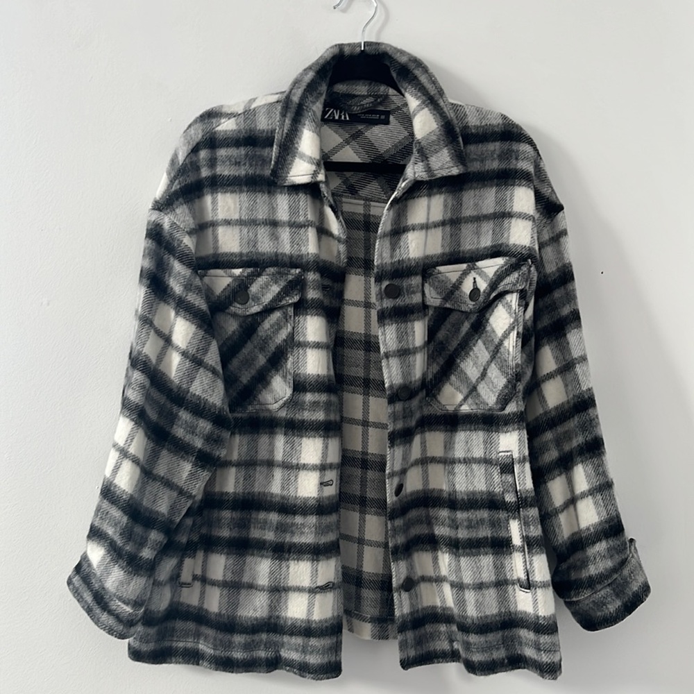Zara Plaid Shacket
